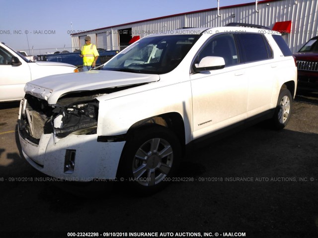 2GKALSEK3D6183722 - 2013 GMC TERRAIN SLE WHITE photo 2