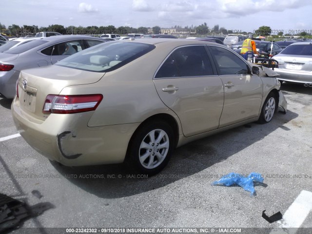 4T1BF3EK3BU671169 - 2011 TOYOTA CAMRY SE/LE/XLE ბეჟი ფოტო 4