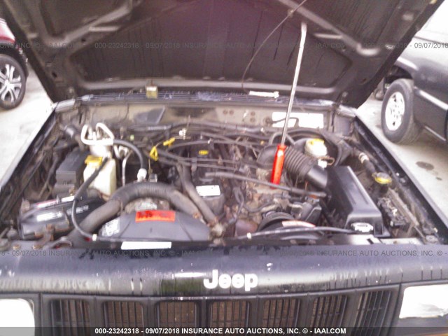 1J4FF48S21L500371 - 2001 JEEP CHEROKEE SPORT BLACK photo 10