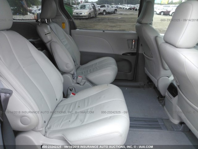 5TDYK3DC9ES510175 - 2014 TOYOTA SIENNA XLE/LIMITED GRAY photo 8