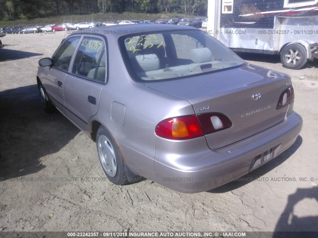 1NXBR12E8YZ310426 - 2000 TOYOTA COROLLA VE/CE/LE 金色 照片 3