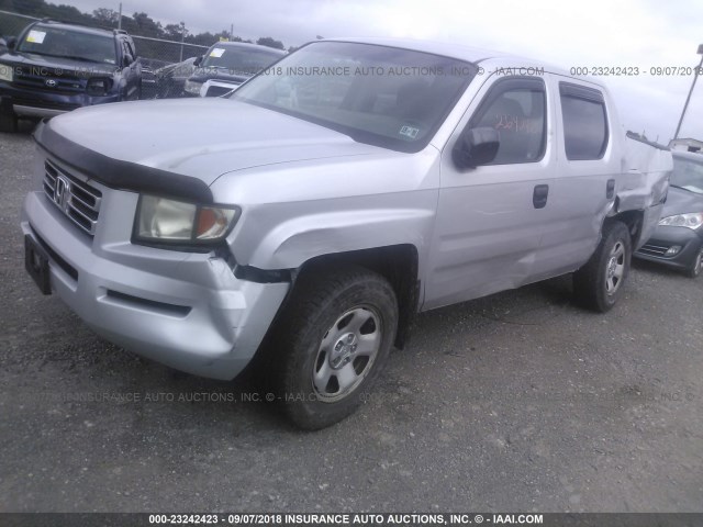 2HJYK16298H515285 - 2008 HONDA RIDGELINE RT SILVER photo 2