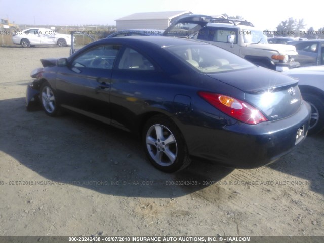 4T1CA30P54U039301 - 2004 TOYOTA CAMRY SOLARA SE/SLE BLUE photo 3