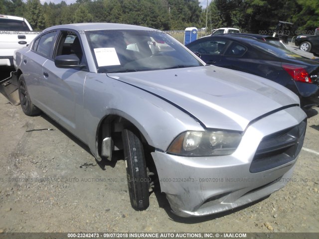 2B3CL1CT0BH574436 - 2011 DODGE CHARGER POLICE SILVER photo 1