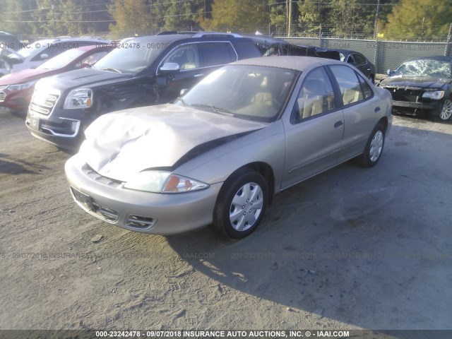 1G1JC524827155598 - 2002 CHEVROLET CAVALIER CNG TAN photo 2