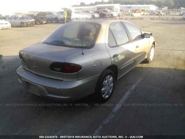 1G1JC524827155598 - 2002 CHEVROLET CAVALIER CNG TAN photo 4