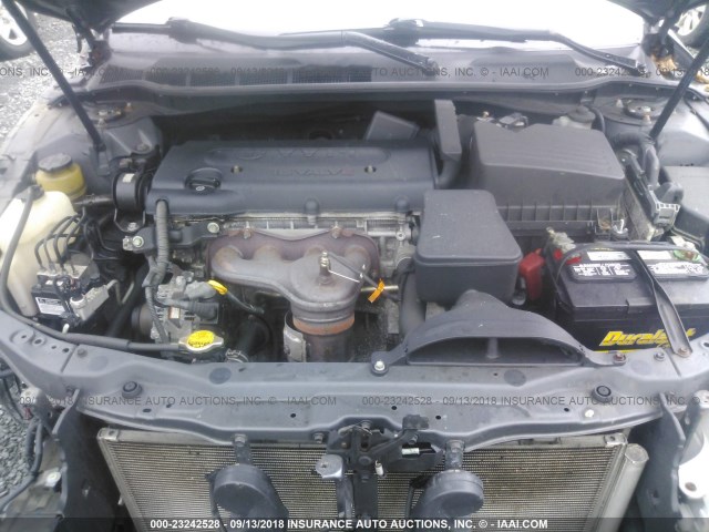 4T1BE46K08U732140 - 2008 TOYOTA CAMRY CE/LE/XLE/SE GRAY photo 10