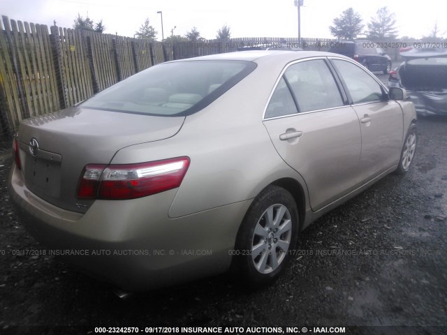 4T1BE46K98U249889 - 2008 TOYOTA CAMRY CE/LE/XLE/SE GOLD photo 4