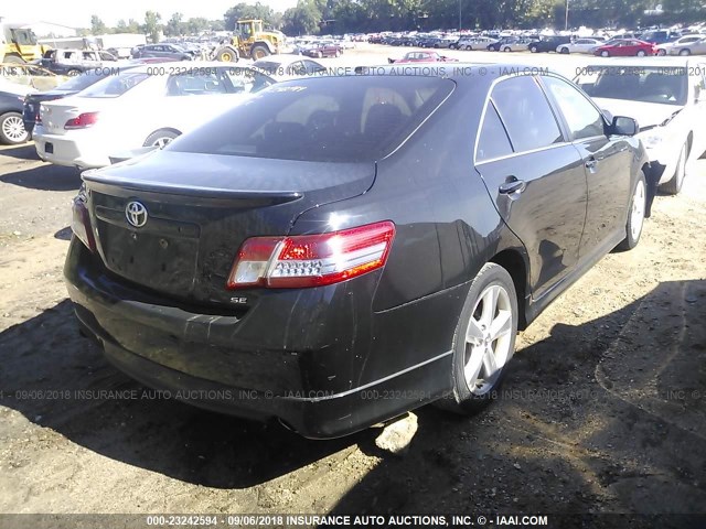 4T1BF3EK8AU016343 - 2010 TOYOTA CAMRY SE/LE/XLE 黑色 照片 4
