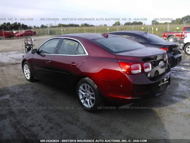 1G11C5SL1FF176991 - 2015 CHEVROLET MALIBU 1LT მუქწითელი ფოტო 3