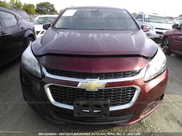1G11C5SL1FF176991 - 2015 CHEVROLET MALIBU 1LT მუქწითელი ფოტო 6