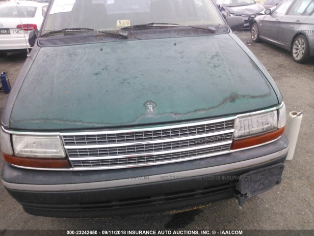 2P4GH453XPR312226 - 1993 PLYMOUTH VOYAGER SE GREEN photo 6