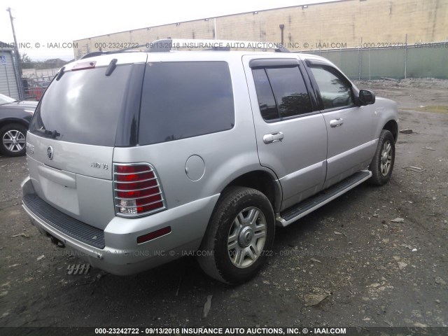 4M2DU86W65UJ01084 - 2005 MERCURY MOUNTAINEER  SILVER photo 4