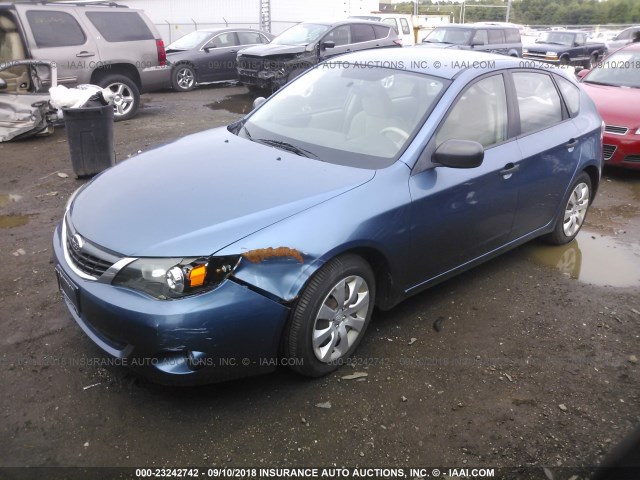 JF1GH61698H807357 - 2008 SUBARU IMPREZA 2.5I BLUE photo 2