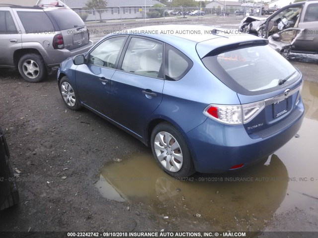 JF1GH61698H807357 - 2008 SUBARU IMPREZA 2.5I BLUE photo 3