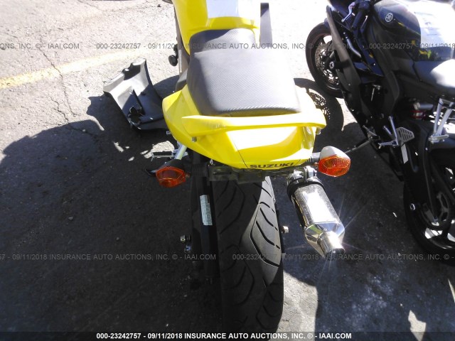 JS1VP53A852102137 - 2005 SUZUKI SV650 YELLOW photo 6