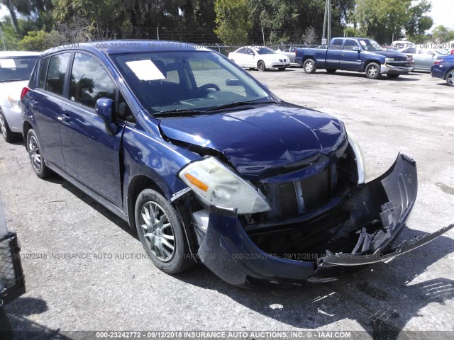 3N1BC13E08L455865 - 2008 NISSAN VERSA S/SL BLUE photo 1