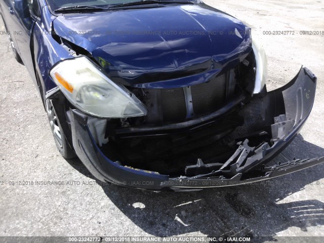 3N1BC13E08L455865 - 2008 NISSAN VERSA S/SL BLUE photo 6