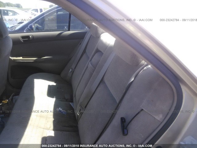 4T1BE32K12U520306 - 2002 TOYOTA CAMRY LE/XLE/SE Алтын фото 8