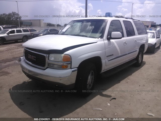 3GKEC16Z73G339898 - 2003 GMC YUKON XL C1500 WHITE photo 2