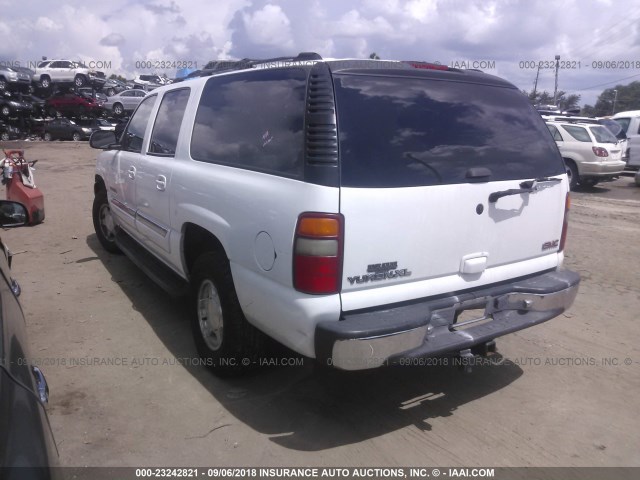 3GKEC16Z73G339898 - 2003 GMC YUKON XL C1500 WHITE photo 3