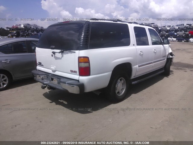 3GKEC16Z73G339898 - 2003 GMC YUKON XL C1500 WHITE photo 4