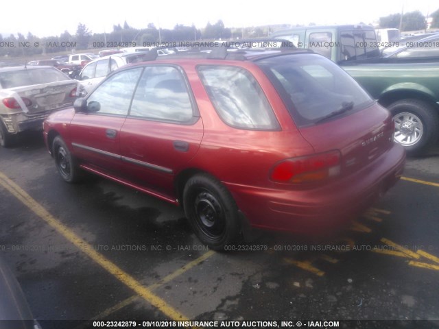 JF1GF4358YH800222 - 2000 SUBARU IMPREZA L RED photo 3