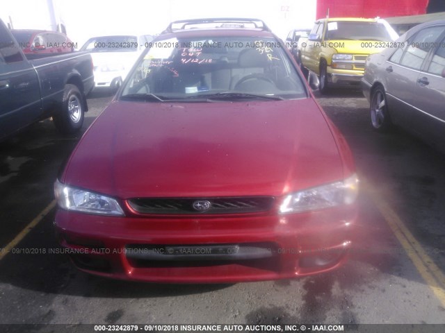 JF1GF4358YH800222 - 2000 SUBARU IMPREZA L RED photo 6