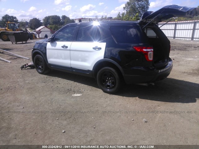 1FM5K8AR6EGB38244 - 2014 FORD EXPLORER POLICE INTERCEPTOR BLACK photo 3