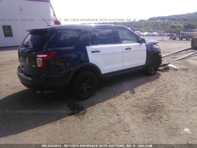 1FM5K8AR6EGB38244 - 2014 FORD EXPLORER POLICE INTERCEPTOR BLACK photo 4