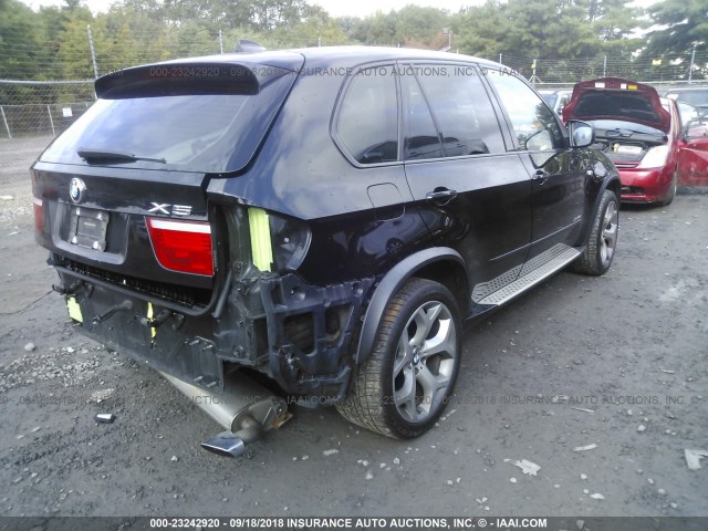 5UXFE8C52AL310814 - 2010 BMW X5 XDRIVE48I Czarny zdjęcie 4