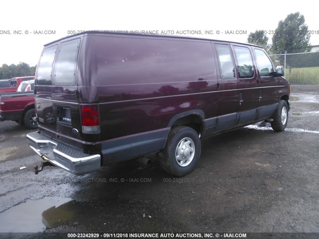 1FTSS34L56HA91799 - 2006 FORD ECONOLINE E350 SUPER DUTY VAN BURGUNDY photo 4