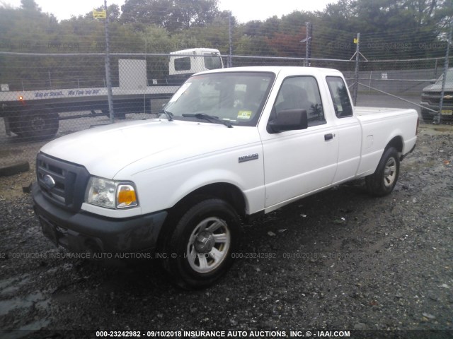 1FTYR14D59PA09969 - 2009 FORD RANGER SUPER CAB WHITE photo 2