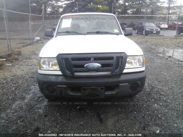 1FTYR14D59PA09969 - 2009 FORD RANGER SUPER CAB WHITE photo 6