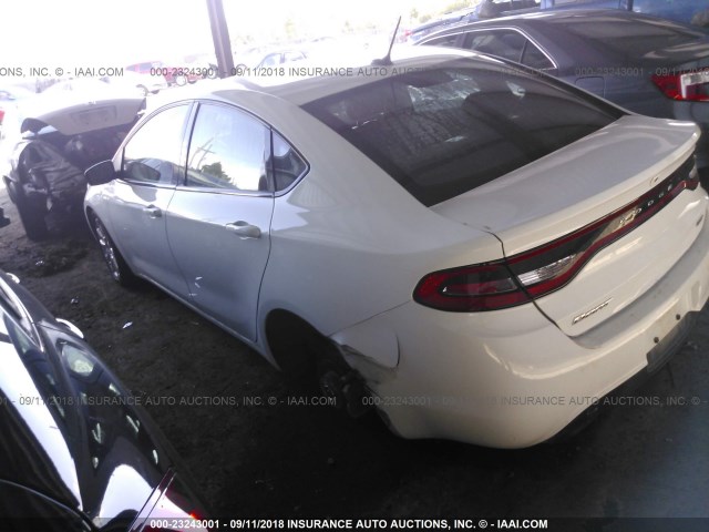 1C3CDFEB4GD765959 - 2016 DODGE DART GT WHITE photo 3