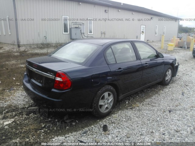 1G1ZT52875F292970 - 2005 CHEVROLET MALIBU LS BLUE photo 4