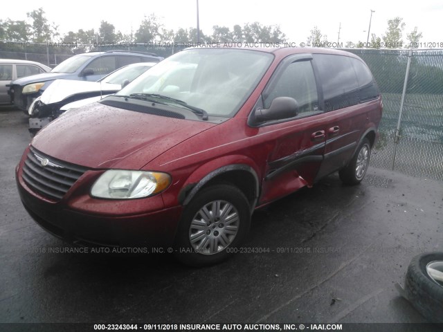 1A4GP45R36B549174 - 2006 CHRYSLER TOWN & COUNTRY  RED photo 2