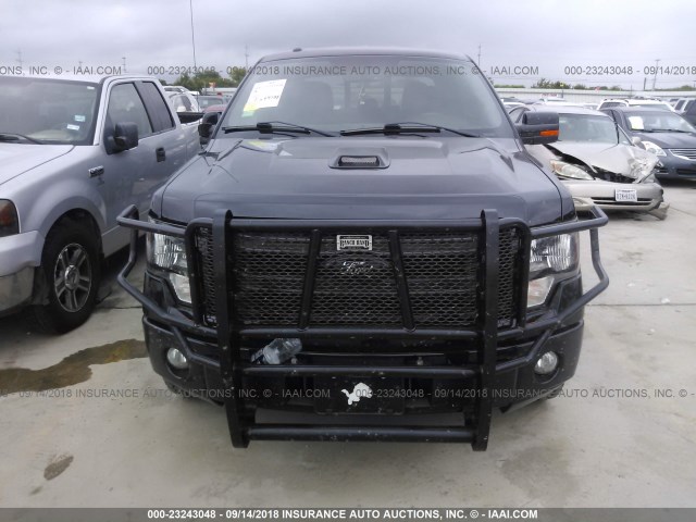 1FTFW1CF5DKE69819 - 2013 FORD F150 SUPERCREW BLACK photo 6