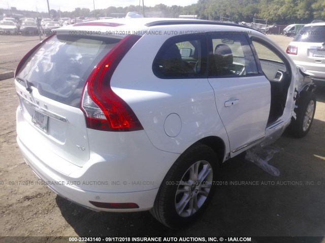 YV440MDJ8G2924452 - 2016 VOLVO XC60 T5 WHITE photo 4