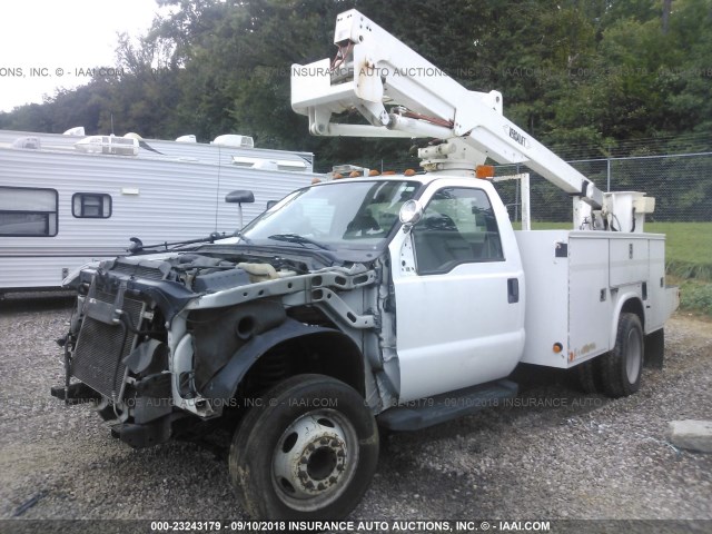 1FDXF46Y48ED45513 - 2008 FORD F450 SUPER DUTY WHITE photo 2