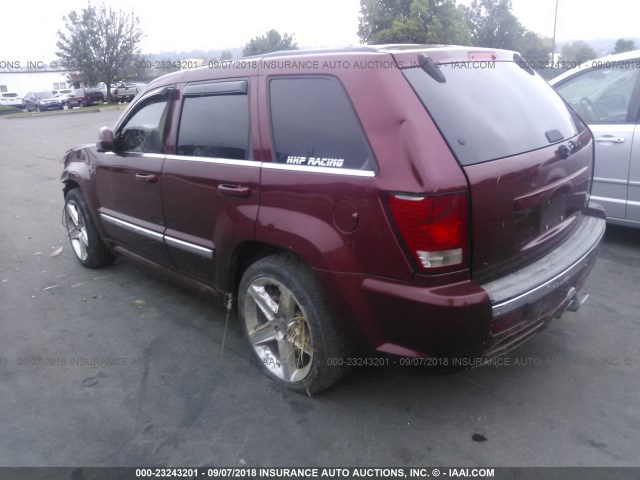 1J8HR78367C508801 - 2007 JEEP GRAND CHEROKEE SRT-8 MAROON photo 3