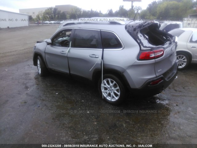 1C4PJLCS5GW108549 - 2016 JEEP CHEROKEE LATITUDE GRAY photo 3