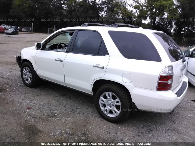 2HNYD18695H532463 - 2005 ACURA MDX TOURING WHITE photo 3