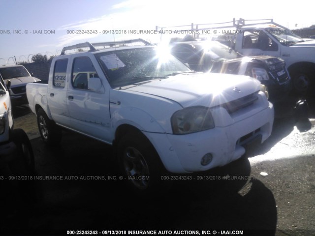 1N6MD27T11C348453 - 2001 NISSAN FRONTIER CREW CAB SC WHITE photo 1