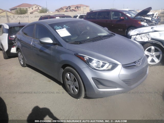 5NPDH4AE6GH707189 - 2016 HYUNDAI ELANTRA SE/SPORT/LIMITED SILVER photo 1