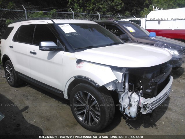 1FM5K8HT0GGC45777 - 2016 FORD EXPLORER PLATINUM WHITE photo 1