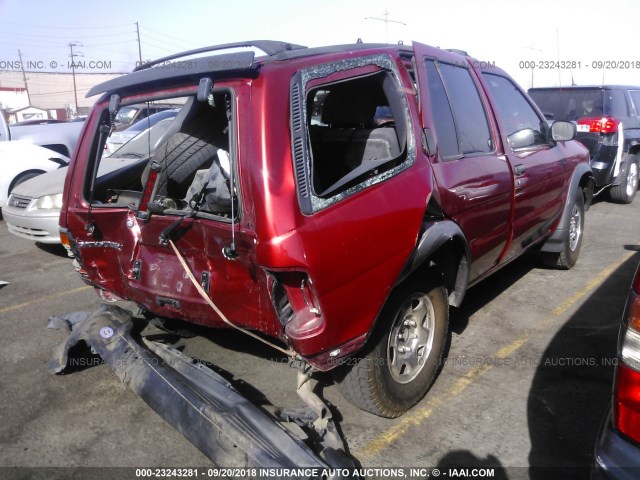 JN8AR05S5VW115352 - 1997 NISSAN PATHFINDER XE/LE RED photo 4