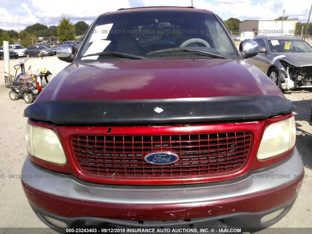 1FMPU16L02LA00491 - 2002 FORD EXPEDITION XLT RED photo 6