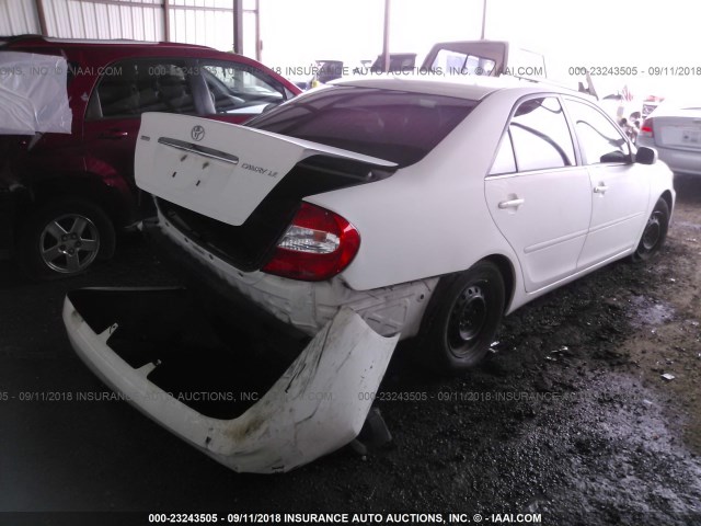4T1BE32K04U357926 - 2004 TOYOTA CAMRY LE/XLE/SE Ақ фото 4