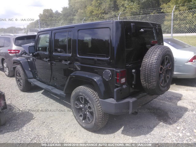 1C4BJWEG5JL811520 - 2018 JEEP WRANGLER UNLIMITE SAHARA BLACK photo 3